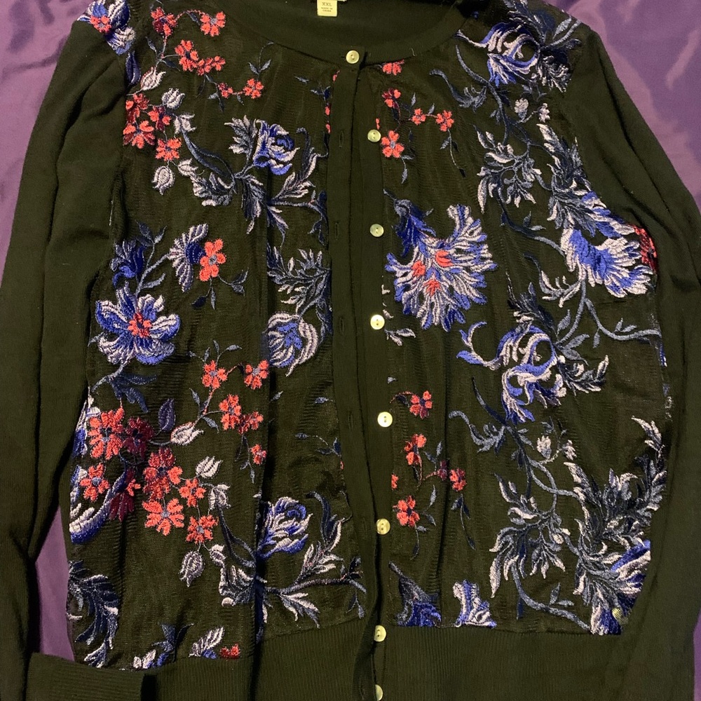 Andeawy Half Mesh Cardigan XXL
